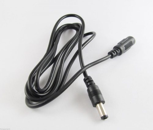 3m-es fekete hosszabbító kábel 5,5mm 