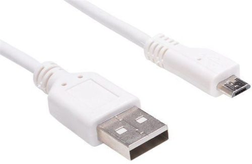 2m-es USB - microUSB kábel fehér