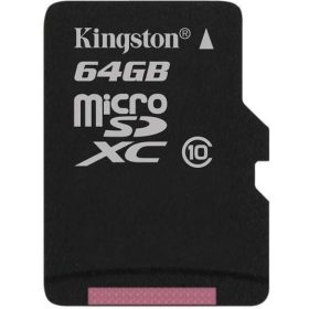 Kingston 64GB microSD kártya C10/U1/UHS-I SDCS/64GB