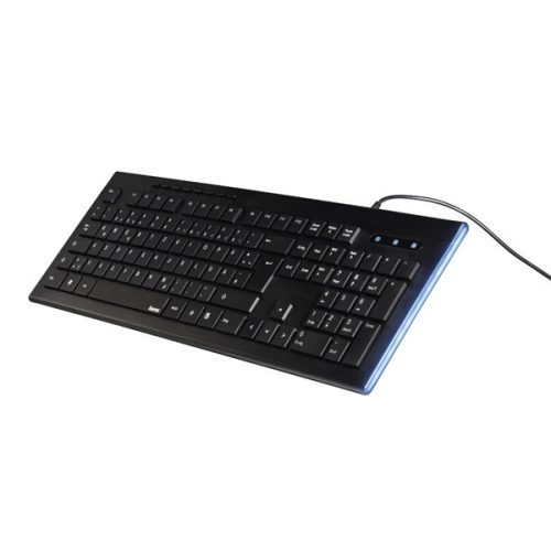 Hama Billentyűzet - 182663 Anzano (vezetékes, USB, LED, HU, 1,4m, fekete)