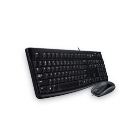   Logitech Billentyűzet/Egér Kit - MK120 (Vezetékes, USB, fekete)