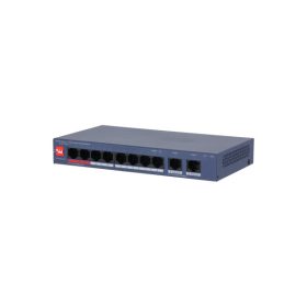   Dahua switch PoE - CS4010-8ET2GT-110 (Cloud menedzsment; 8x 10/100 Mbps PoE + 2x 10/100/1000 Mbps port, 110W)