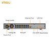 Imou NVR rögzítő - NVR-N236P16-8A0E-P (36 csatorna, 16port PoE; H265, 8MP; HDMI, VGA, USB, 2xSata(16TB); Hangsz; Mikr.)