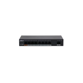   Dahua switch PoE - PFS3009-8ET1GT-96 (1x 10/100 (HighPoE/PoE+/PoE) + 7x 10/100(PoE) + 1x 10/100/1000 uplink, 96W)