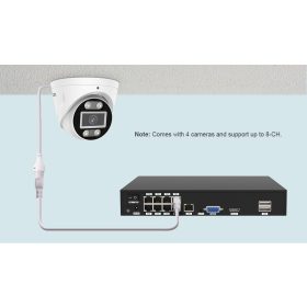 Foscam FNA108E-T4-2T 8MP kamera rendszer