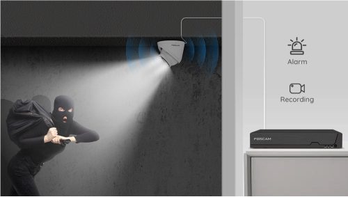 Foscam FNA108E-T4-2T 8MP kamera rendszer