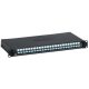 Legrand 032165 19" 1U 24port 24xLC duplex monomódusú toldóval fekete LCS3 optikai patch panel