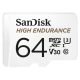 SanDisk High Endurance microSDXC 64GB memóriakártya, 100/40 MB/s (SDSQQNR-064G-GN6IA)