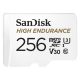 SanDisk High Endurance microSDXC 256GB memóriakártya, 100 MB/s (SDSQQNR-256G-GN6IA)