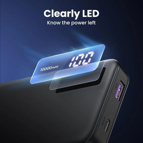 UGREEN 10000mAh kétirányú gyorstöltés powerbank fekete PB311