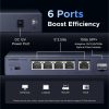 UGREEN 6 portos 2.5 Gigabit Ethernet switch CM753