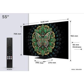   TCL 55" 55C6KPro Smart LED Televízió, 139 cm, 4K 144Hz, QD-MiniLED, HDR, Google TV