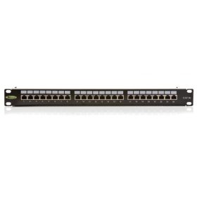   KELINE 606030 19"" 1U Giga KOMPAKT 24port Cat.5e RJ45/u árnyékolatlan patch panel