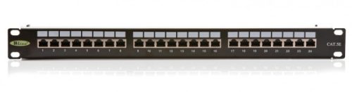 KELINE 606030 19"" 1U Giga KOMPAKT 24port Cat.5e RJ45/u árnyékolatlan patch panel