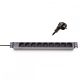 KELINE 620S09 19"" 1U 9x250V Schuko aljzat 2,3m kontrol LED-es elosztósor