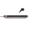 KELINE 620S10 19"" 1U 9x250V Schuko aljzat 2,3m kapcsolós elosztósor