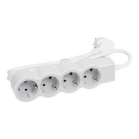   Legrand 694552 4x Schuko aljzat 1,5m vezetékkel fehér-szürke elosztósor