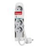 Legrand 694552 4x Schuko aljzat 1,5m vezetékkel fehér-szürke elosztósor