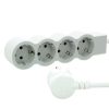 Legrand 694552 4x Schuko aljzat 1,5m vezetékkel fehér-szürke elosztósor