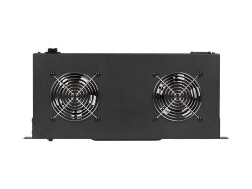 Lanberg AK-1502-B 19" 1U 2x ventilátor + termosztát egység LCD kijelzővel