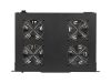 Lanberg AK-1503-B 19" 1U 4x ventilátor + termosztát ventilátor egység LCD kijelzővel