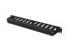 Lanberg AK-1704-B 19" 1U fekete csatornás kábelrendező