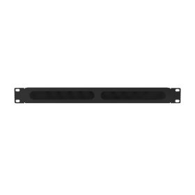   Lanberg AK-1704-B 19" 1U fekete csatornás kábelrendező