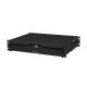 Lanberg AK-2001-B 19" 2U 483x360mm 4x ponton rögzíthető 90kg terhelhetőségű fekete rack fiók