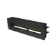 Lanberg AK-VDP103-B 19" 3U DIN sínes fedeles fekete kismegszakító tartó panel