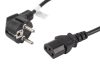 Lanberg CA-C13C-11CC-0018-BK IEC320 C13 10A fekete tápkábel 1,8m