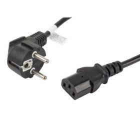   Lanberg CA-C13C-11CC-0018-BK IEC320 C13 10A fekete tápkábel 1,8m