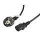 Lanberg CA-C13C-11CC-0030-BK IEC320 C13 10A fekete tápkábel 3m