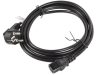 Lanberg CA-C13C-11CC-0030-BK IEC320 C13 10A fekete tápkábel 3m