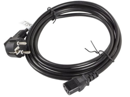 Lanberg CA-C13C-11CC-0030-BK IEC320 C13 10A fekete tápkábel 3m