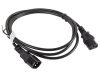 Lanberg CA-C13E-10CC-0018-BK IEC 320 C13 - C14 2,5A fekete tápkábel 1,8m