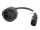 Lanberg CA-C14E-10CC-0018-BK C14 apa - SCHUKO anya átalakító 20cm