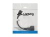 Lanberg CA-C14E-10CC-0018-BK C14 apa - SCHUKO anya átalakító 20cm