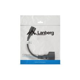   Lanberg CA-C14E-10CC-0018-BK C14 apa - SCHUKO anya átalakító 20cm