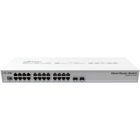   MikroTik CRS326-24G-2S+RM 19"" 1U 24xGbE LAN 2x10G SFP+ port Cloud Router Switch