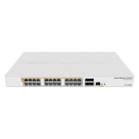   MikroTik CRS328-24P-4S+RM 19"" 1U 24xGbE PoE LAN 500W 4x10GbE SFP+ port Cloud Router Switch