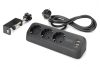 DIGITUS DA-70625 3 aljzatos 2x USB-A 1x USB-C fekete 1,5m asztali elosztó