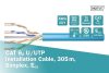 DIGITUS DK-1613-A-VH-305 Cat.6A U/UTP 500MHz Eca LSZH 305m dob kék fali kábel