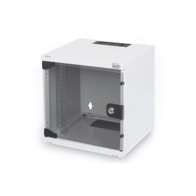   DIGITUS DN-10-05U-1 10" 6U 330x312x300mm üvegajtós szürke fali rack szekrény