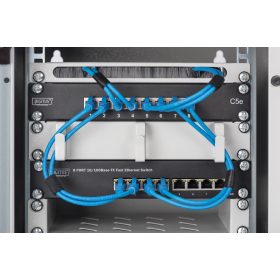 DIGITUS DN-10 TRAY-1 10 1U 150mm mély szürke fix polc