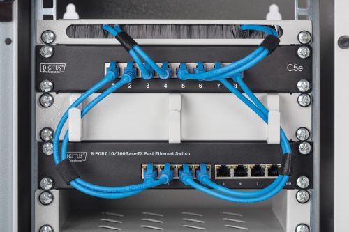 DIGITUS DN-10 TRAY-1 10 1U 150mm mély szürke fix polc