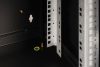DIGITUS Unique DN-19 07-U-SW 19" 7U 420x600x450mm lapraszerelt üvegajtós fekete fali rack szekrény