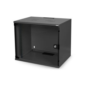   DIGITUS Unique DN-19 07-U 19" 7U 420x600x450mm üvegajtós szürke fali rack szekrény