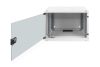 DIGITUS SOHO DN-19 07U-S-1 19" 7U 370x540x400mm lapraszerelt üvegajtós szürke fali rack szekrény