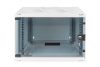 DIGITUS SOHO DN-19 07U-S-1 19" 7U 370x540x400mm lapraszerelt üvegajtós szürke fali rack szekrény