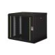 DIGITUS DN-19 09-U-SW Unique 19" 9U 509x600x450mm lapraszerelt üvegajtós fekete Unique fali rack szekrény